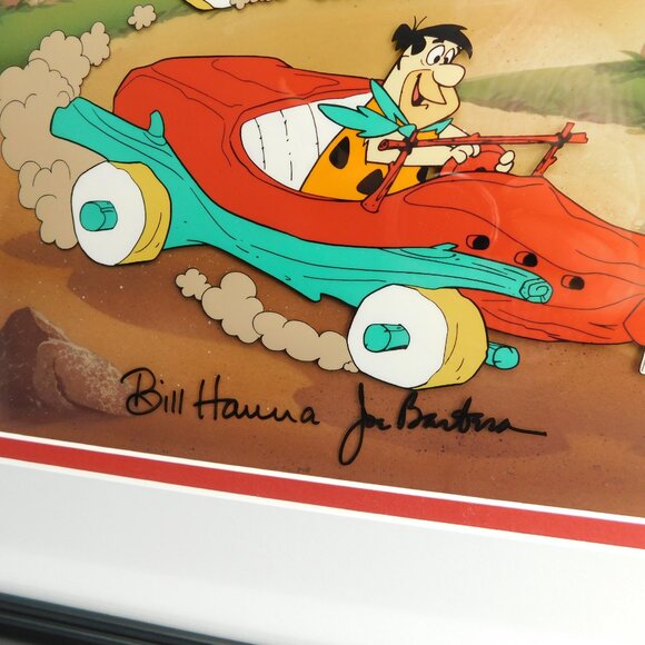Flintstones Maserocki Signed Cel Hanna-Barbera Limited Edition Art Maserati - Picture 5 of 7